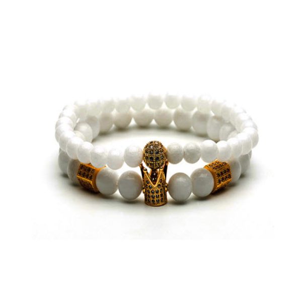 צמיד חרוזים הכולל כתר לגברים ונשים