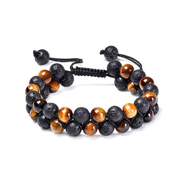 צמיד חרוזים עין הנמר לגברים ונשים