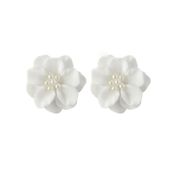 עגילי קמליה מגניבים, עגילי פרחים מופרזים ומדויקים לנשים